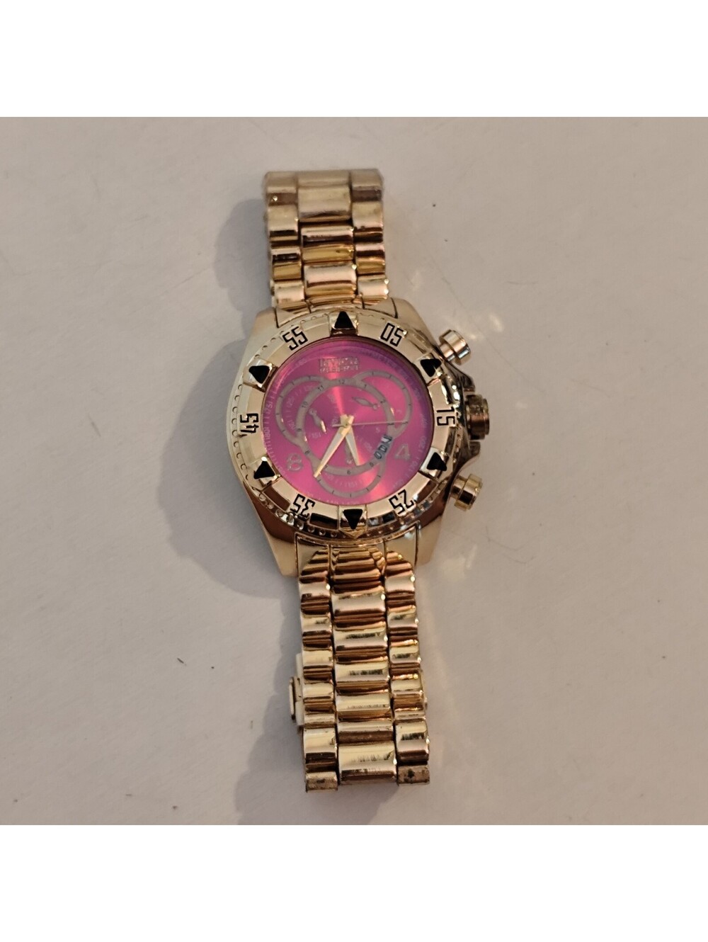 Invicta Reserve Men's Excursion Swiss 5525 Chronograph Stainless Gold Watch